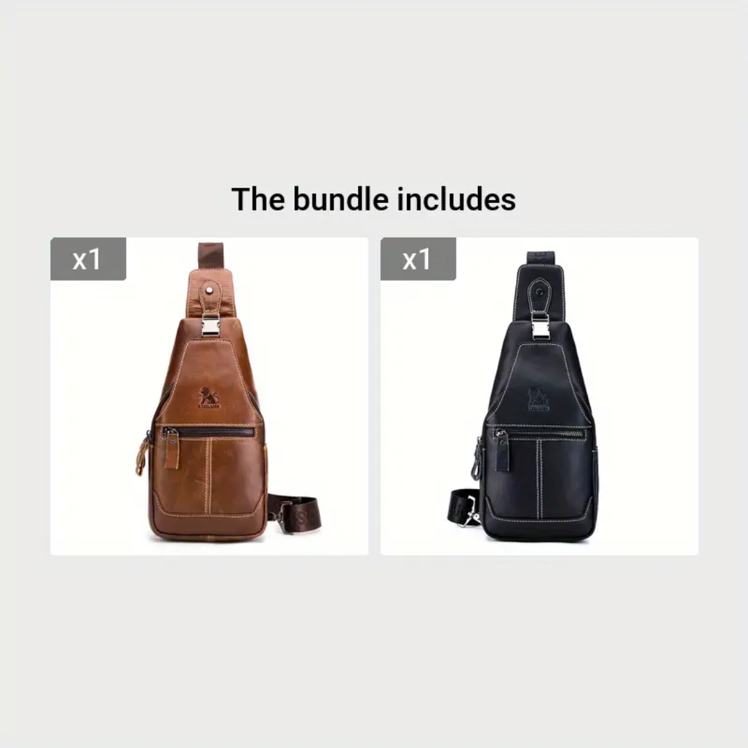 Callum | Men's Leather Crossbody Chest Bag