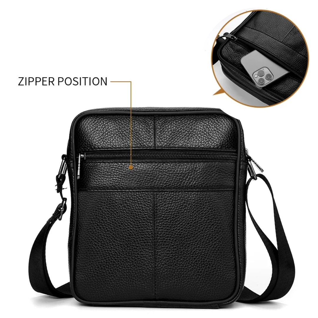 Arlo | Men's Leather Multi-Functional Shoulder Bag