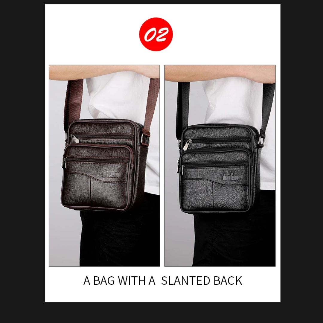 Arlo | Men's Leather Multi-Functional Shoulder Bag