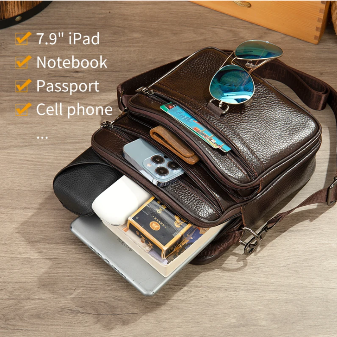 Logan | Men's Retro Leather Crossbody Bag