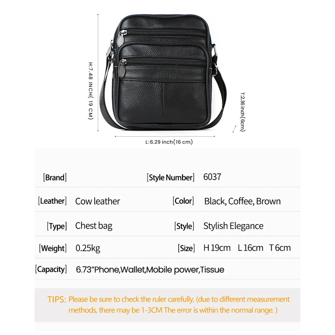 Griffin | Men's Leather Crossbody Business Bag