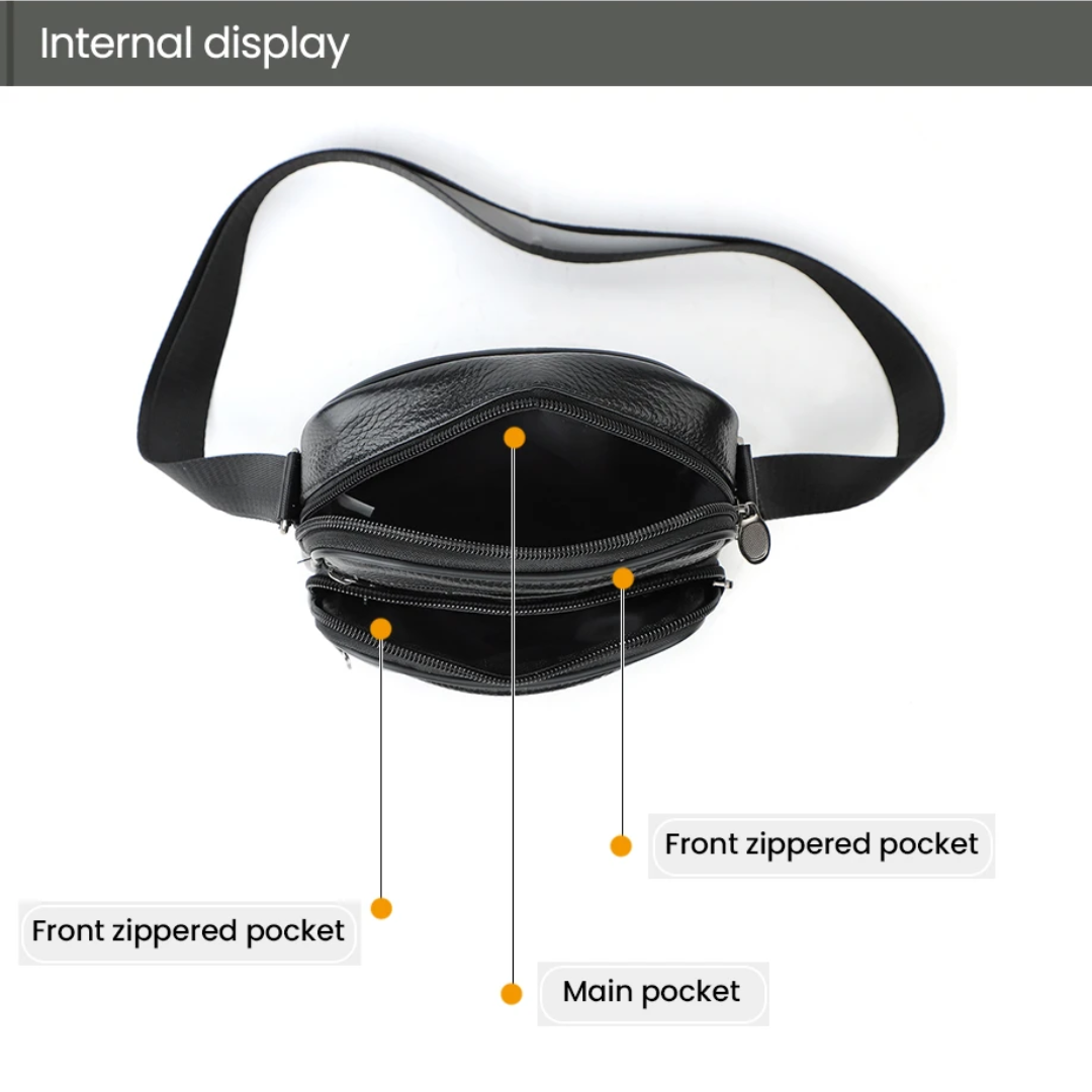 Griffin | Men's Leather Crossbody Business Bag