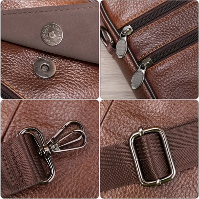 Jasper Men's Leather Courier Shoulder Bag