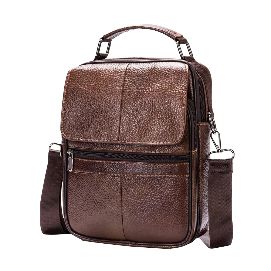 Jasper Men's Leather Courier Shoulder Bag