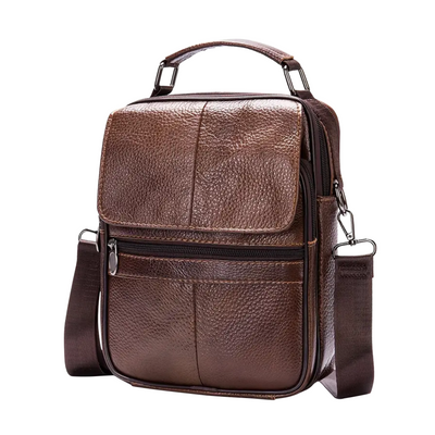 Jasper Men's Leather Courier Shoulder Bag