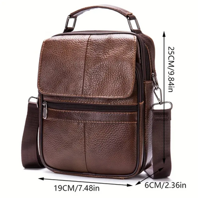 Jasper Men's Leather Courier Shoulder Bag