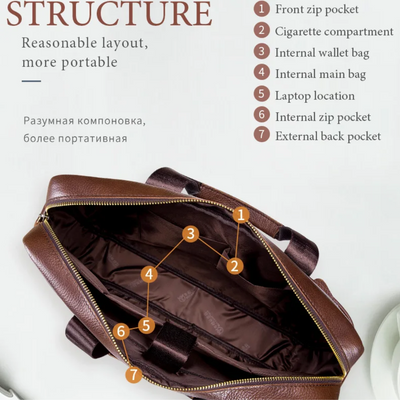 Hudson | Executive Leather Brief