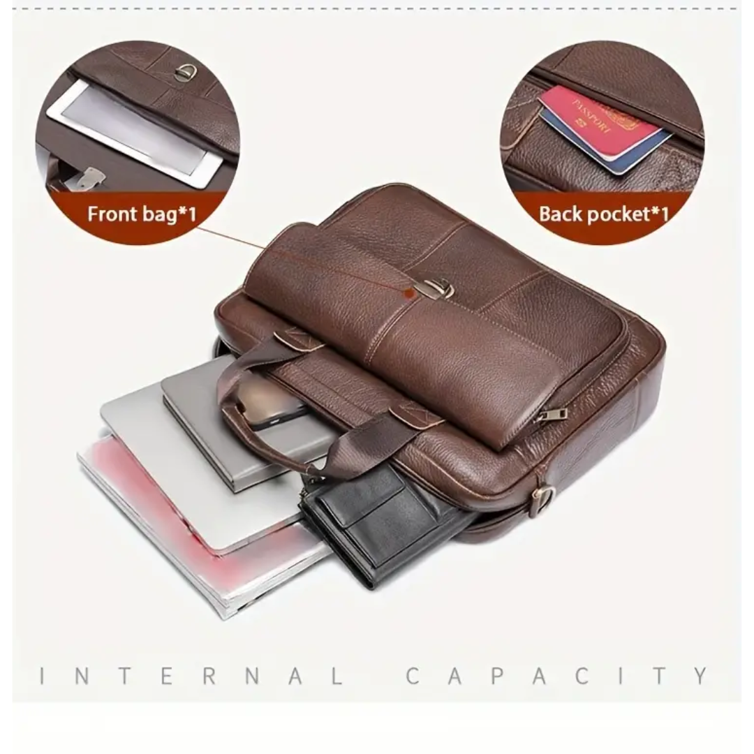 Hudson | Monarch Leather Briefcase