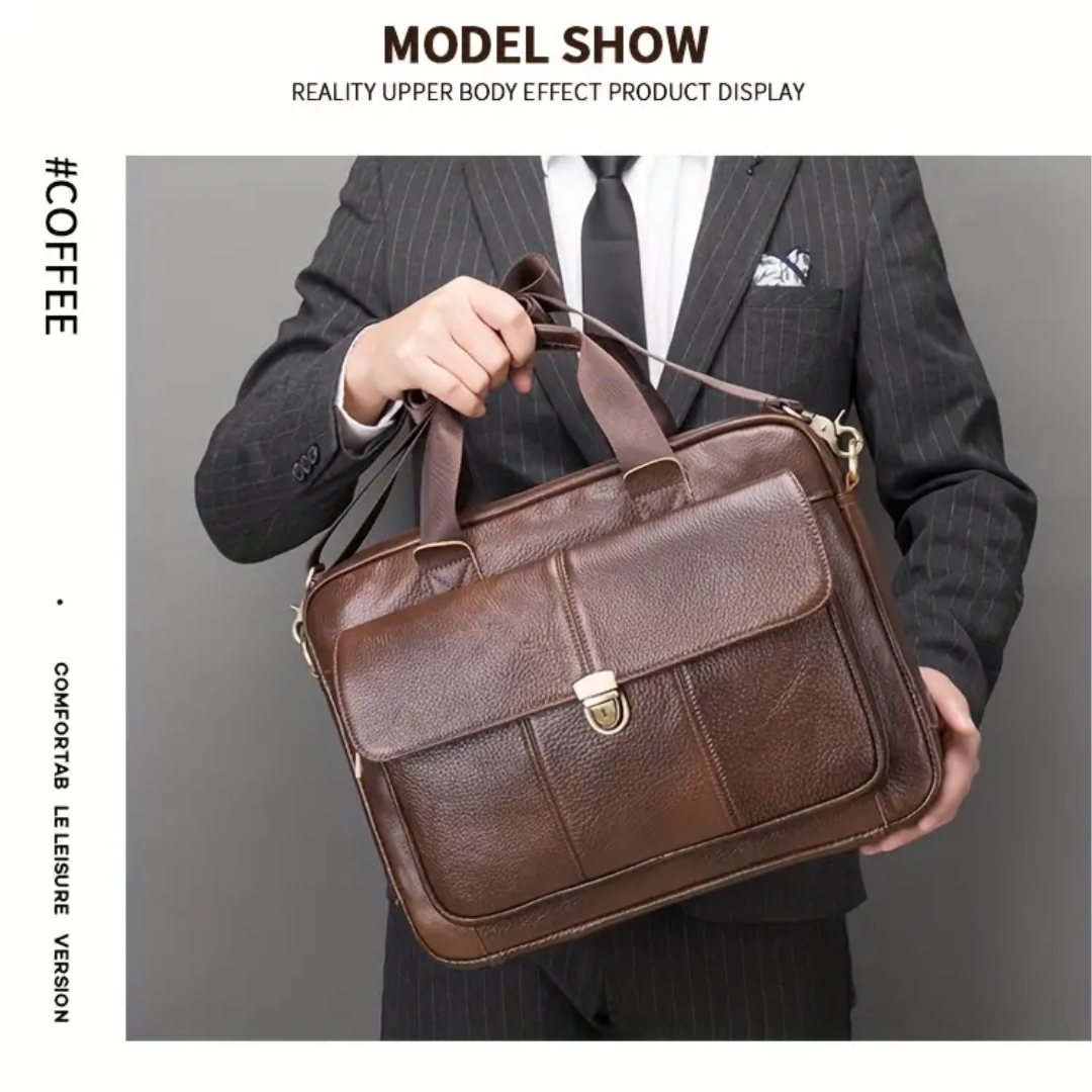 Hudson | Monarch Leather Briefcase