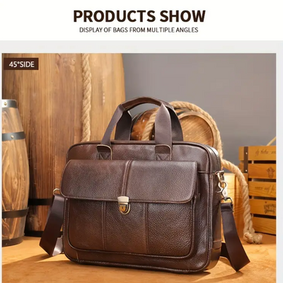 Hudson | Monarch Leather Briefcase