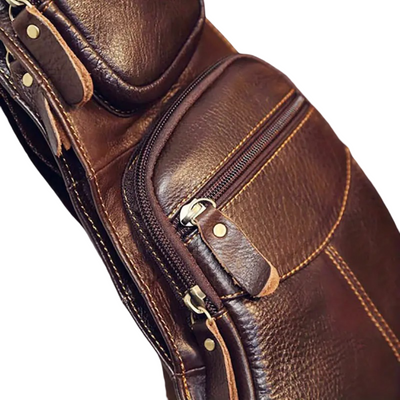 Malric | Lightweight Leather Sling Bag for Hands-Free Convenience