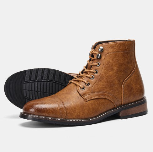 Ralph | Vintage-Inspired Derby Boots | Orthopedic Leather Shoes for Timeless Comfort