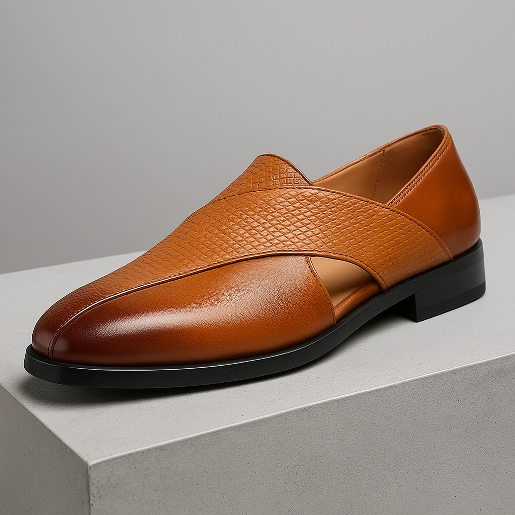Classic Leather Loafers with a Vintage Touch
