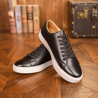 Men's Casual Low-Top Sneakers | Orthopedic Leather Shoes for Timeless Comfort