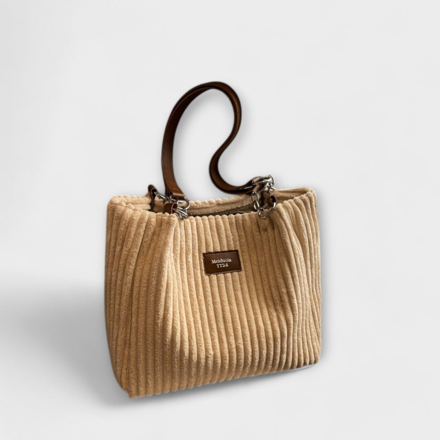 Selene - Plush Corduroy Shoulder Bag