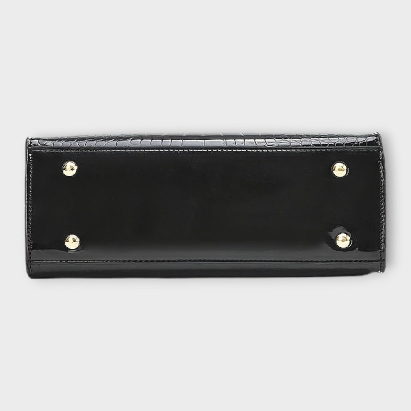 Madison - Shiny Crocodile-Embossed Handbag