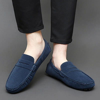 Suede Slip-On Loafers