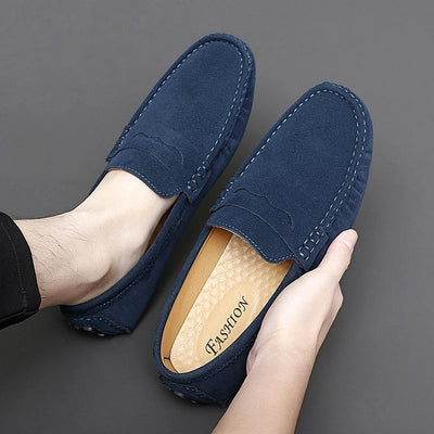 Suede Slip-On Loafers