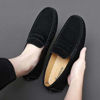 Suede Slip-On Loafers
