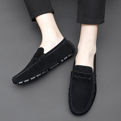 Suede Slip-On Loafers