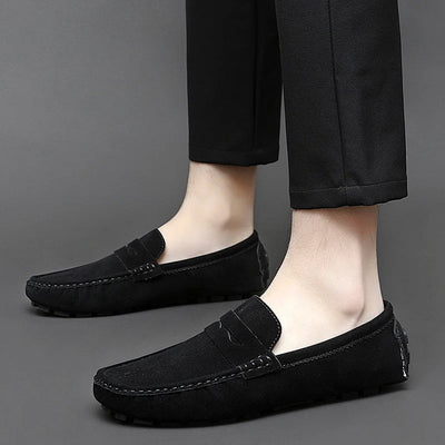Suede Slip-On Loafers