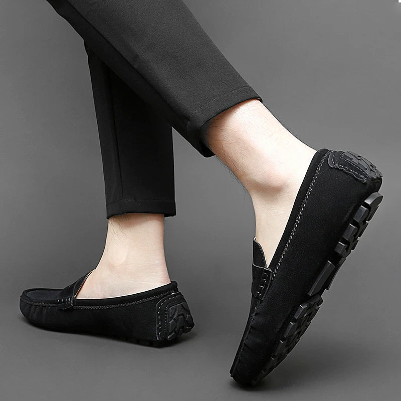 Suede Slip-On Loafers