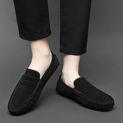 Suede Slip-On Loafers