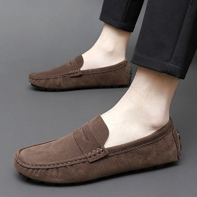 Suede Slip-On Loafers
