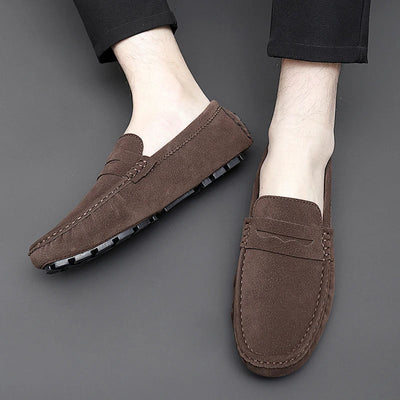 Suede Slip-On Loafers
