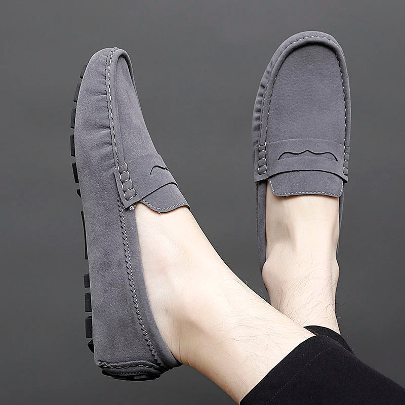Suede Slip-On Loafers