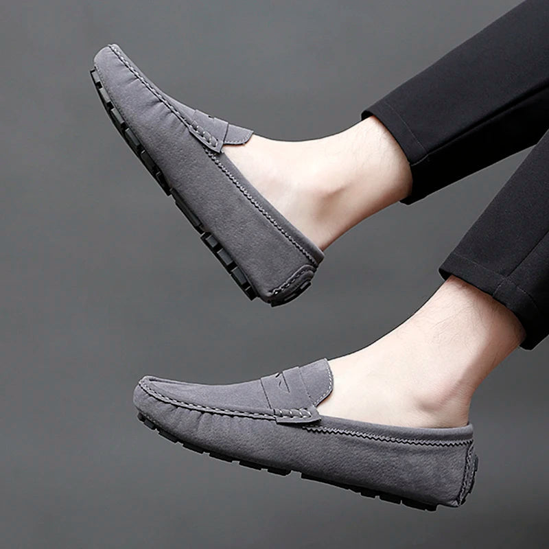 Suede Slip-On Loafers