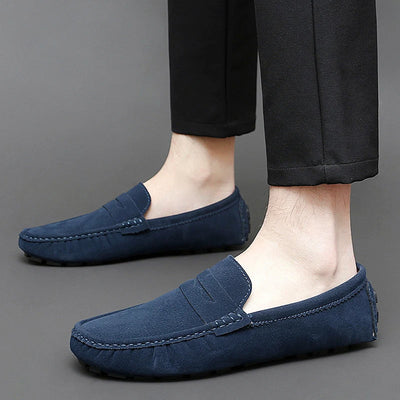 Suede Slip-On Loafers