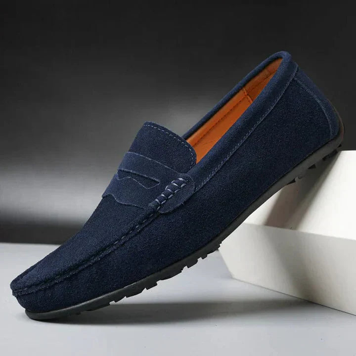 Lorenzo Suede Slip-On Loafers