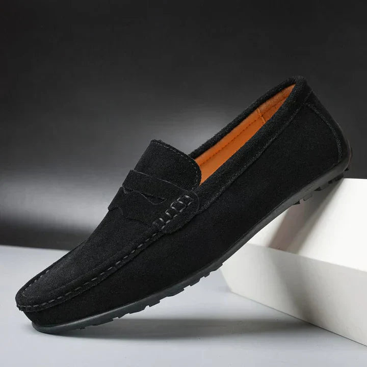 Lorenzo Suede Slip-On Loafers