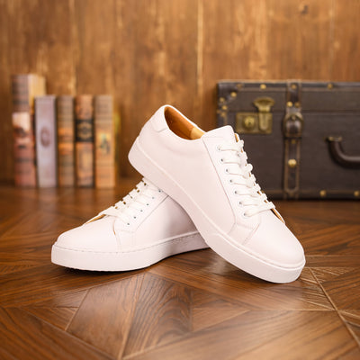 Men's Casual Low-Top Sneakers | Orthopedic Leather Shoes for Timeless Comfort