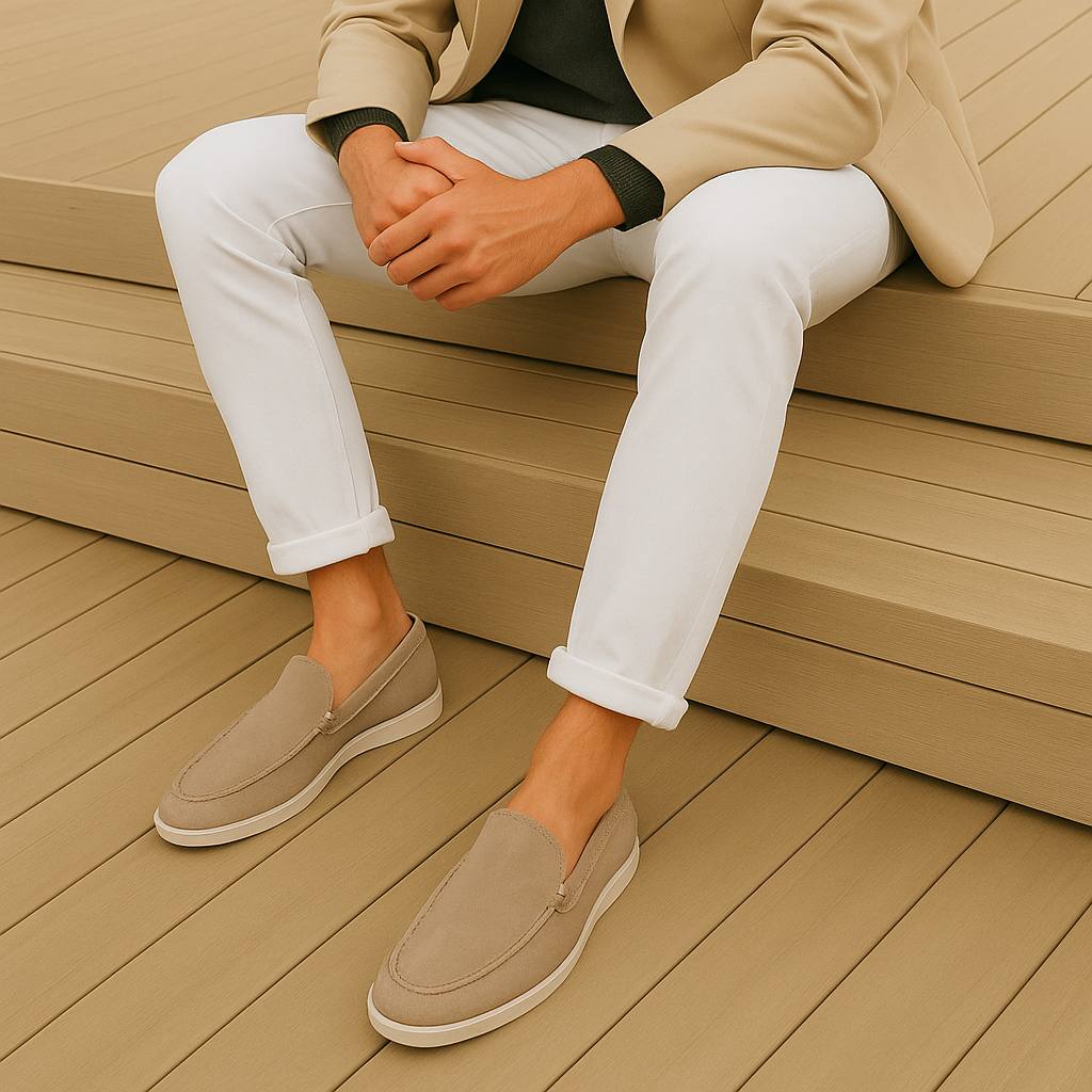 Chic Suede Loafers | Orthopedic Leather Shoes for Timeless Comfort