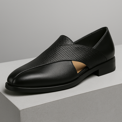 Classic Leather Loafers with a Vintage Touch
