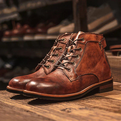 Hunter™ | Leather Boots for Men | Handcrafted Shoes