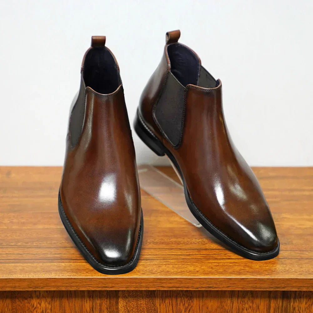 Blake™ | Refined Leather Chelsea Boots | Handcrafted Shoes