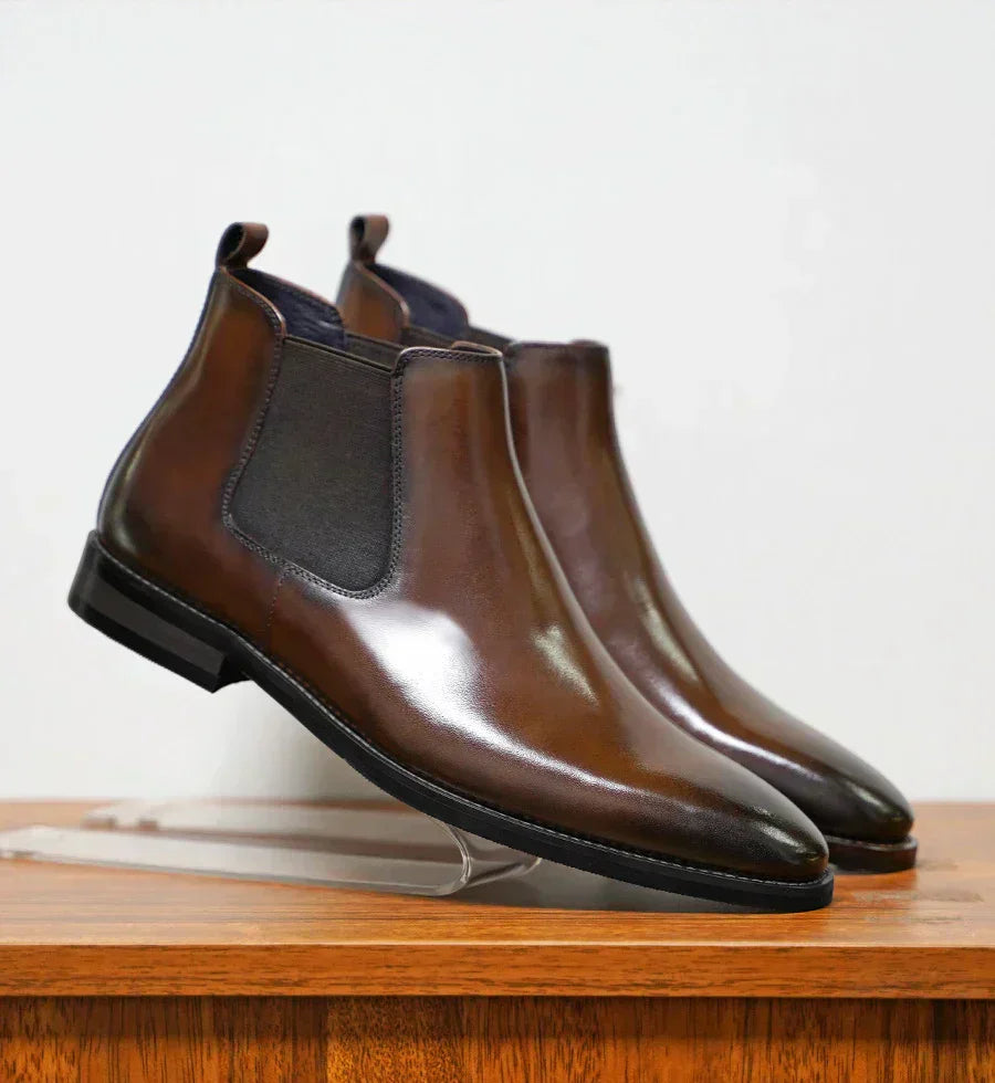 Blake™ | Refined Leather Chelsea Boots | Handcrafted Shoes