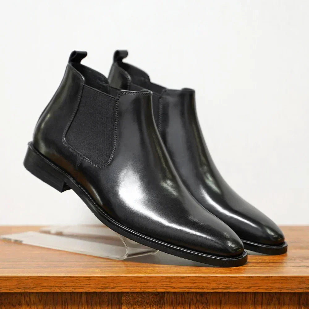 Blake™ | Refined Leather Chelsea Boots | Handcrafted Shoes